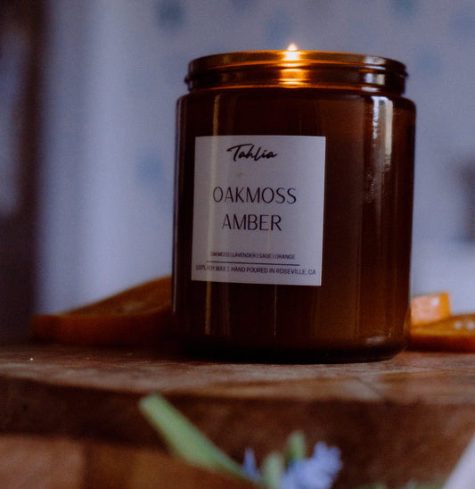 Oakmoss Amber - Scented Soy Candle